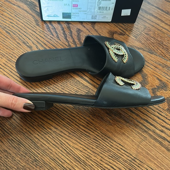 💜Chanel sandal. size 37.5. - Picture 6 of 10
